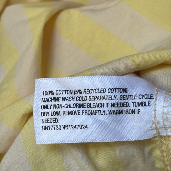 A New Day Yellow striped Button Down Shirt Size L - Picture 5 of 7